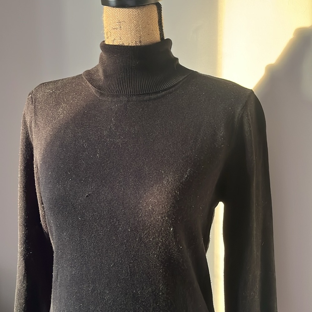 vintage fitted turtleneck long sleeve